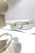 Handmade Burmese Jade, Freshwater Pearl & Crystal Necklace